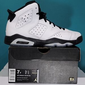 Jordan Retro 6 Jade White Black 8.5W\7Y
